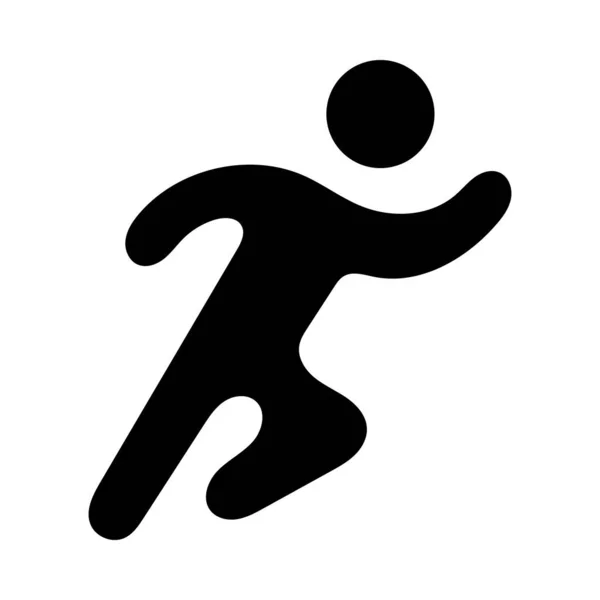 Runner Vector Glyph Icon Für Den Persönlichen Und Kommerziellen Gebrauch — Stockvektor