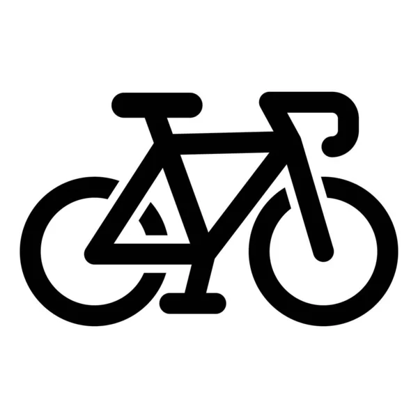 Велосипедный Векторный Глиф Личного Коммерческого Использования — стоковый вектор