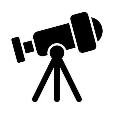 Kişisel ve ticari kullanım için Teleskop Vektörü Glyph Simgesi