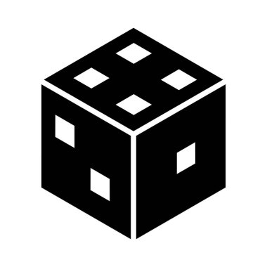 Kişisel ve ticari kullanım için Zar Vektörü Kabartma Simgesi