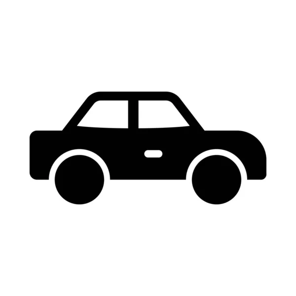 Toy Car Vector Glyph Icon Personal Commercial Use — Stock Vector