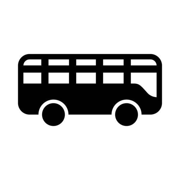 Иконка Вектор Автобуса Игрушки Глиф Личного Коммерческого Использования — стоковый вектор