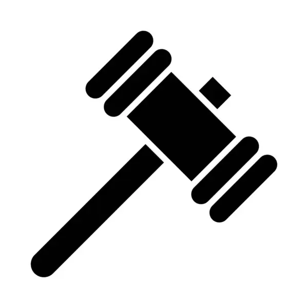 Spielzeug Hammer Vector Glyph Icon Für Den Persönlichen Und Kommerziellen — Stockvektor