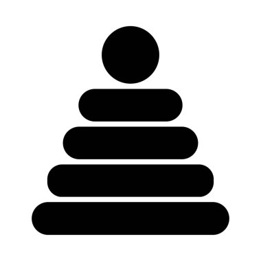 Kişisel ve ticari kullanım için Stacker Vektör Glyph Simgesi