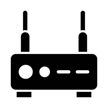 Kişisel ve Ticari Kullanım İçin Modem Vektör Kabartma Simgesi