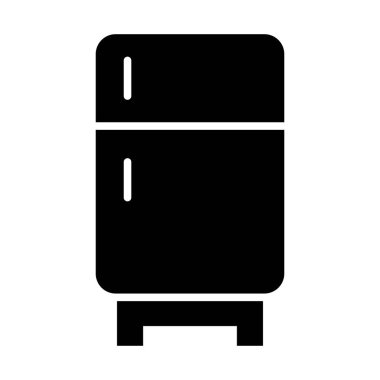 Kişisel ve ticari kullanım için buzdolabı vektörü kabartma simgesi