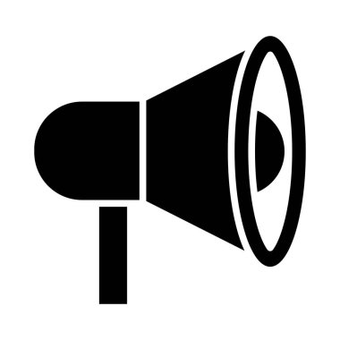 Kişisel ve Ticari Kullanım İçin Megafon Vektör Kabartma Simgesi
