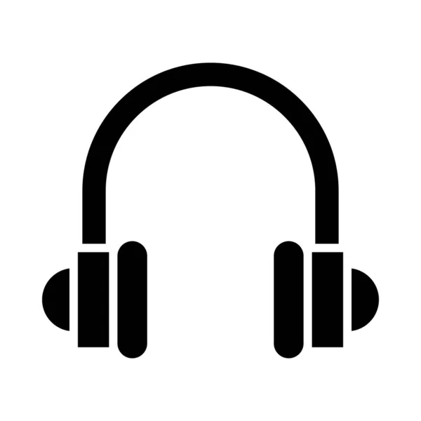 Kopfhörer Vector Glyph Icon Für Den Persönlichen Und Kommerziellen Gebrauch — Stockvektor