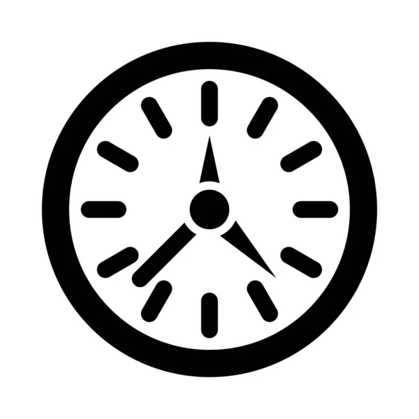 Relógio Vector Glyph Ícone Para Uso Pessoal Comercial —  Vetores de Stock