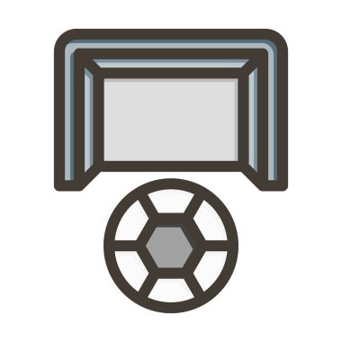 Ceza Kalın Çizgisi Kişisel ve Ticari Kullanım İçin Renkler Dolduruldu