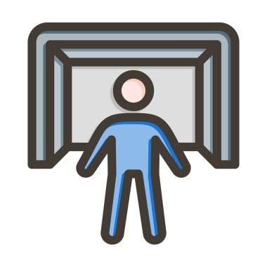 Kaleci Kalın Çizgisi Kişisel ve Ticari Kullanım İçin Renklerle Dolu