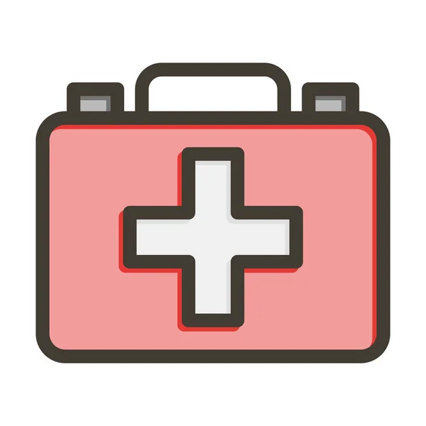 个人及商业用途的医疗箱厚重线填充物 — 图库矢量图片