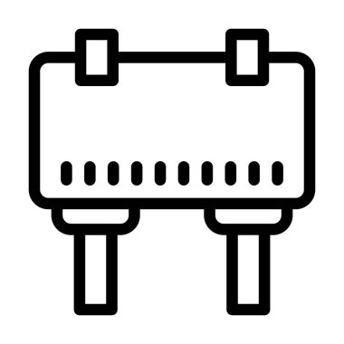 Billboard Vector Kalın Çizgi Kişisel ve Ticari Kullanım Simgesi