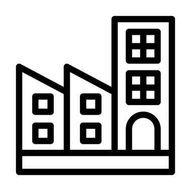 Kişisel ve ticari kullanım için Kafe Vektör Kalın Çizgi Simgesi