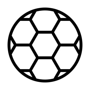 Kişisel ve ticari kullanım için Futbol Vektörü Kalın Çizgi Simgesi