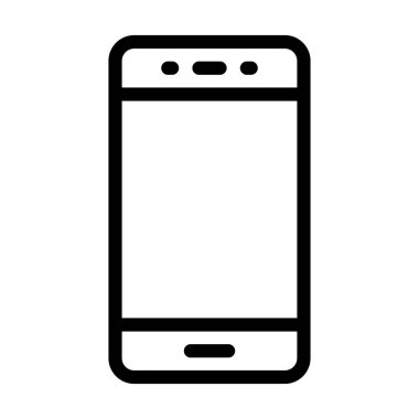 Kişisel ve ticari kullanım için Cep Telefonu Vektör Kalın Hat Simgesi