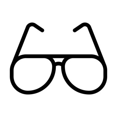 Kişisel ve ticari kullanım için Güneş Gözlüğü Vektör Kalın Çizgi Simgesi