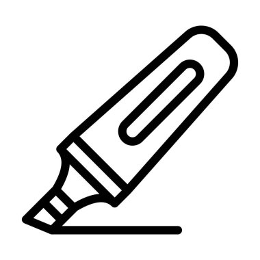 Kişisel ve ticari kullanım için Vurgulayıcı Kalın Çizgi Simgesi