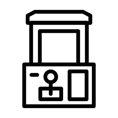 Pençe Makinesi Kalın Çizgi Simgesi Kişisel ve Ticari Kullanım İçin