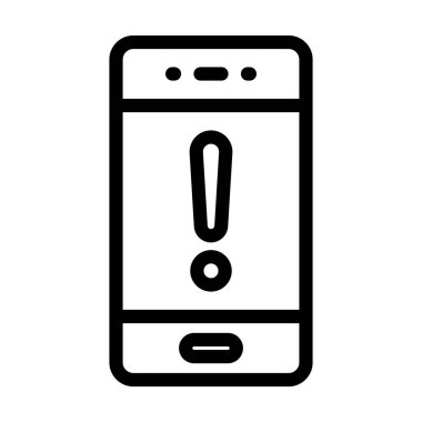 Kişisel ve Ticari Kullanım için Vektör Kalın Çizgi Simgesini Uyarı Et