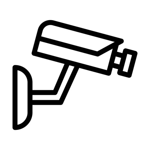 Cctv Vector Thick Line Icon Für Den Persönlichen Und Kommerziellen — Stockvektor