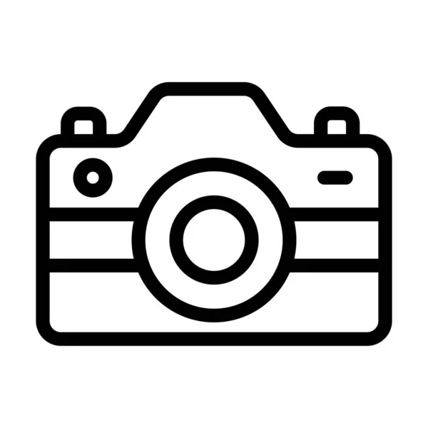 Vektor Fotoaparátu Tlustá Čára Ikona Pro Osobní Komerční Použití — Stockový vektor