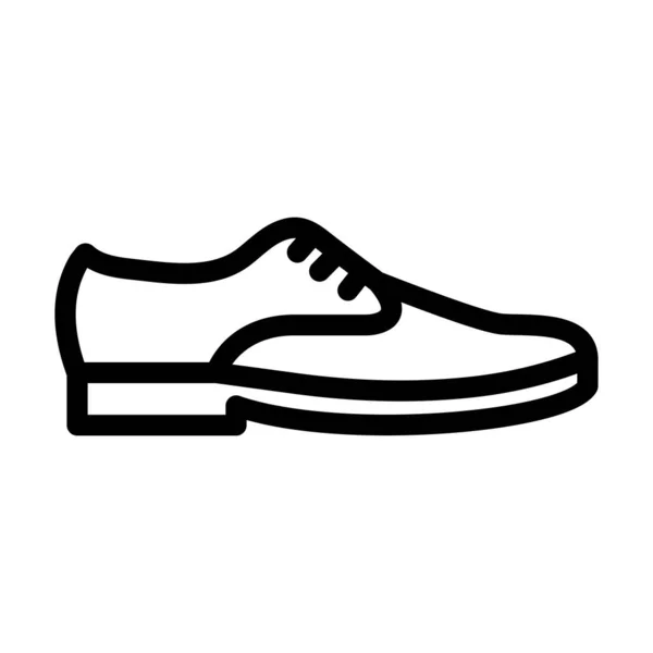 Kişisel Ticari Kullanım Çin Ayakkabı Vektörü Kalın Çizgi Simgesi — Stok Vektör