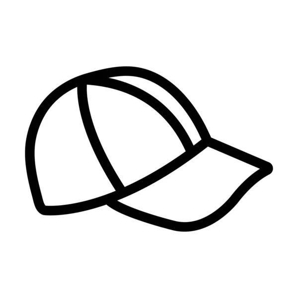 Cap Vector Thick Line Icon Für Den Persönlichen Und Kommerziellen — Stockvektor