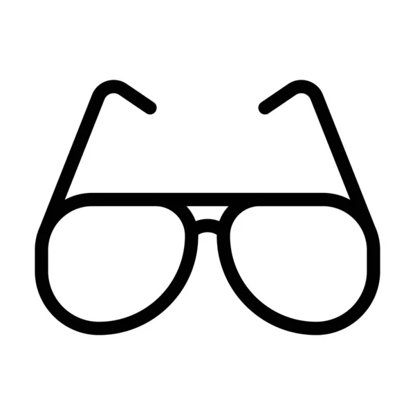 Ícone Grosso Linha Vetor Dos Óculos Sol Para Uso Pessoal —  Vetores de Stock