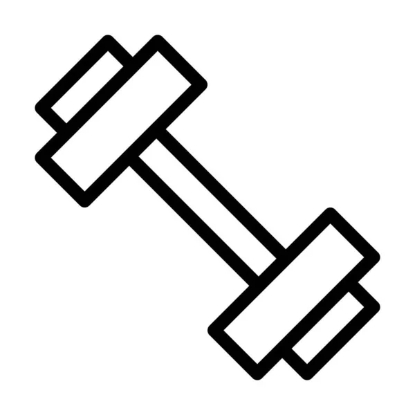 Workout Vector Thick Line Icon Für Den Persönlichen Und Kommerziellen — Stockvektor