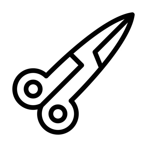 Икона Толстая Линия Ножниц Личного Коммерческого Использования — стоковый вектор