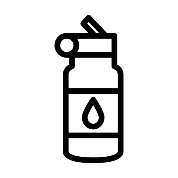 Icono Línea Gruesa Del Vector Botella Agua Para Uso Personal — Archivo Imágenes Vectoriales