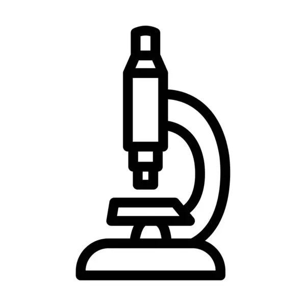 Icono Línea Gruesa Del Vector Del Microscopio Para Uso Personal — Archivo Imágenes Vectoriales