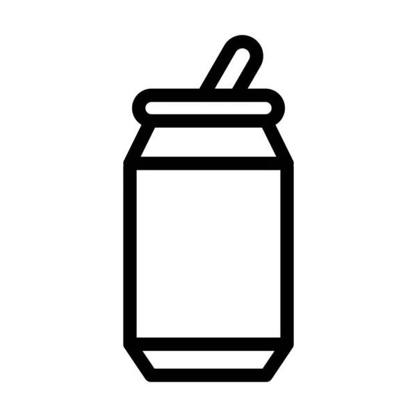 Сода Векторную Иконку Толстой Линии Личного Коммерческого Использования — стоковый вектор