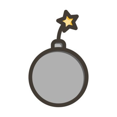 Bomba Kalın Çizgisi Kişisel ve Ticari Kullanım İçin Renklerle Dolu