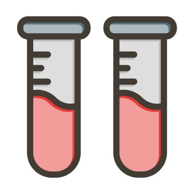 Test tüpü kalınlığı Kişisel ve ticari kullanım için renklerle dolu