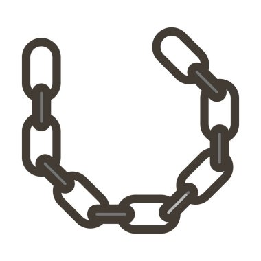 Zincir Kalın Çizgisi Kişisel ve Ticari Kullanım İçin Renklerle Dolu