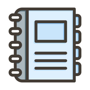 Günlük Kalın Çizgisi Kişisel ve Ticari Kullanım İçin Renklerle Dolu