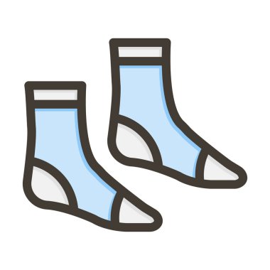 Kişisel ve Ticari Kullanım İçin Renkler Doldurulmuş Çorap Kalın Çizgisi