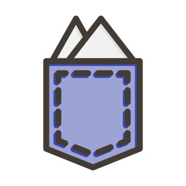 Cep Kare Kalın Çizgisi Kişisel ve Ticari Kullanım İçin Renklerle Dolu