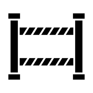 Polis Hattı Vektörü Glyph Simgesi Kişisel ve Ticari Kullanım İçin