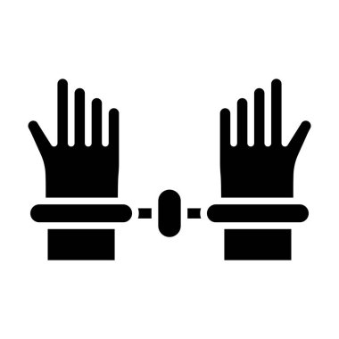 Kişisel ve ticari kullanım için Vektör Glyph Simgesini Tutukla