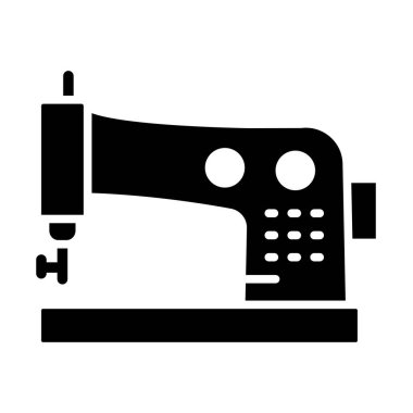 Kişisel ve ticari kullanım için Makine Vektörü Glyph Simgesi Dikiliyor