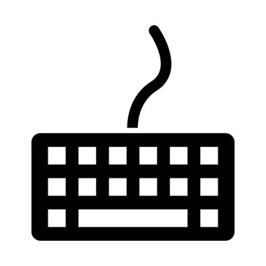 Kişisel ve ticari kullanım için klavye vektörü kabartma simgesi