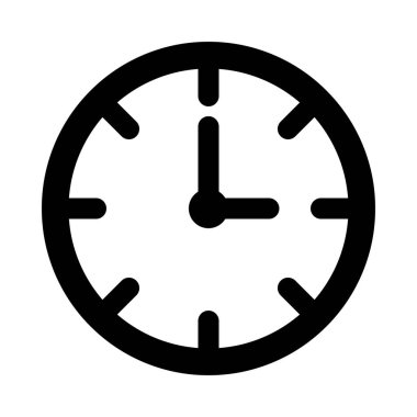 Kişisel ve ticari kullanım için Saat Vektörü Kabartma Simgesi