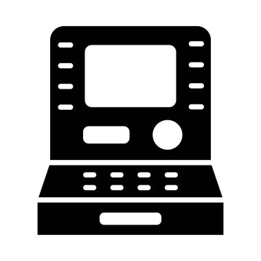 Kişisel ve Ticari Kullanım İçin ATM Vektör Kabartma Simgesi