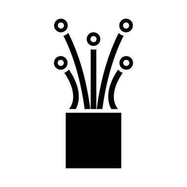 Kişisel ve Ticari Kullanım için Kablo Vektörü Glyph Simgesi