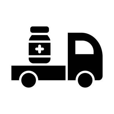 Kişisel ve ticari kullanım için antibiyotik Vektörü Glyph Simgesi