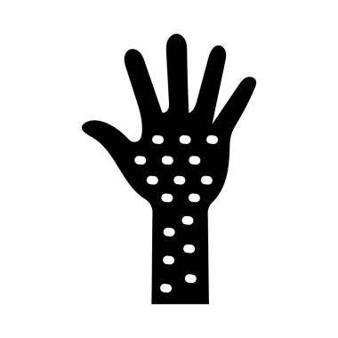 Kişisel ve ticari kullanım için Alerji Vektörü Glyph Simgesi