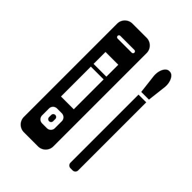 Kişisel ve ticari kullanım için Hızlı Test Vektörü Glyph Simgesi